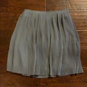 Blue pleated skirt
